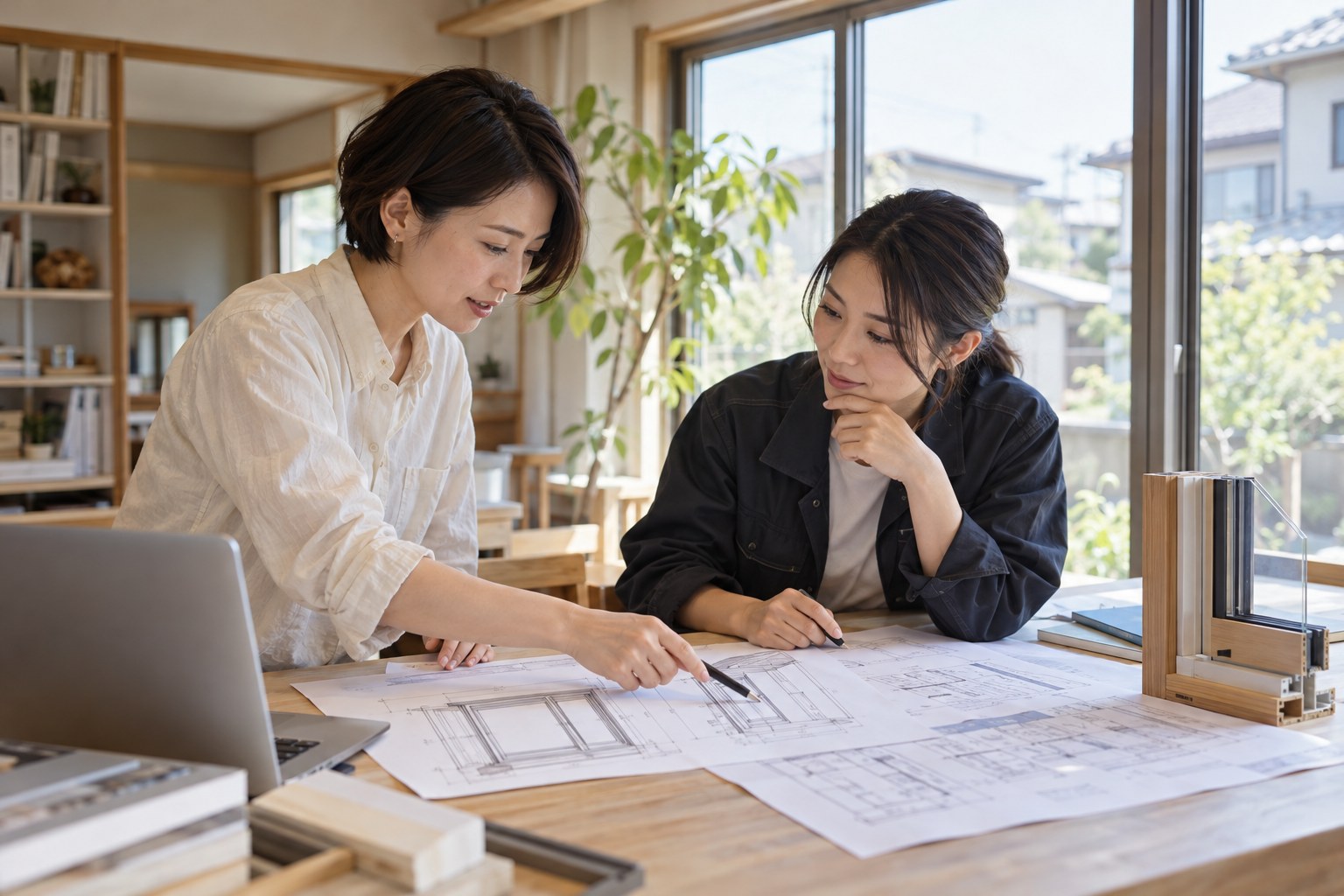 改修計画の打ち合わせイメージ