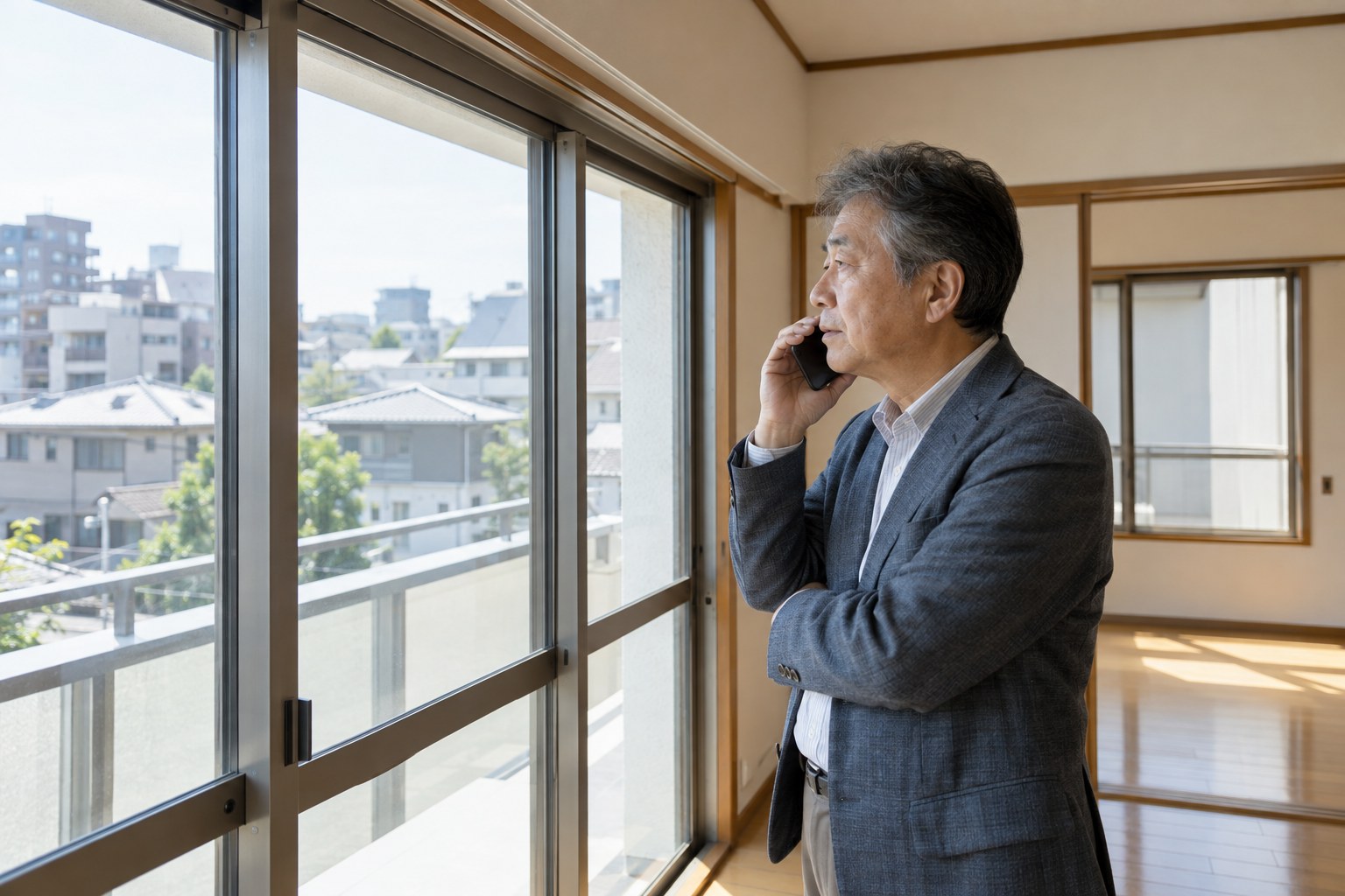窓の改修を相談する様子のイメージ