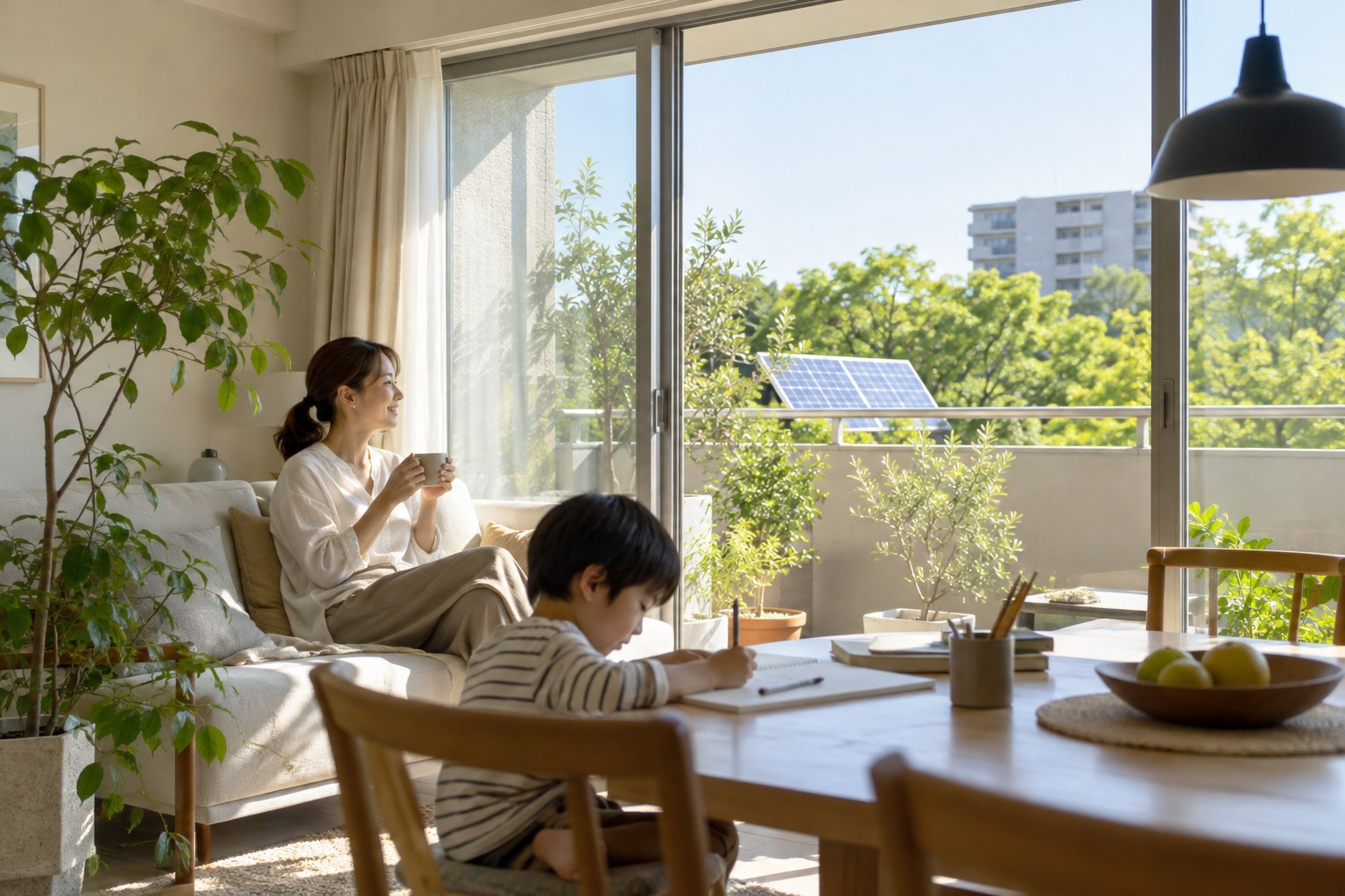 省エネを考える住まいの暮らしのイメージ