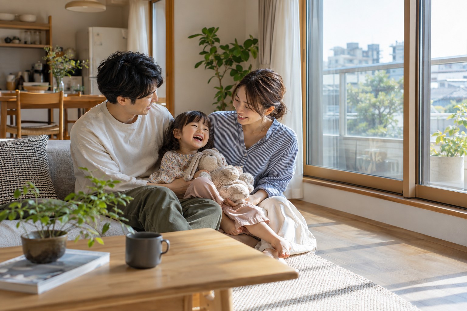 窓辺に自然光が差し込む住まいのイメージ